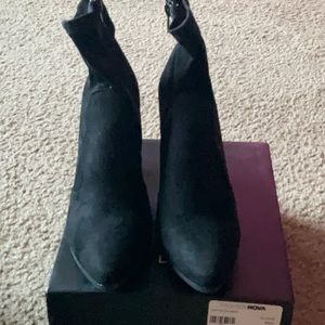 Faux Suede Ankle Boots